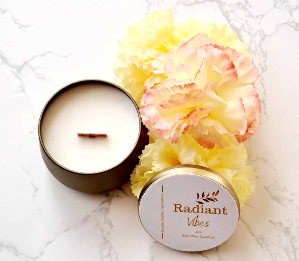 Radiant Vibes | Wood Wick Candle | Luxury Candles | Travel Gifts