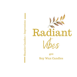 Radiant Vibes | Wood Wick Candle | Luxury Candles | Travel Gifts