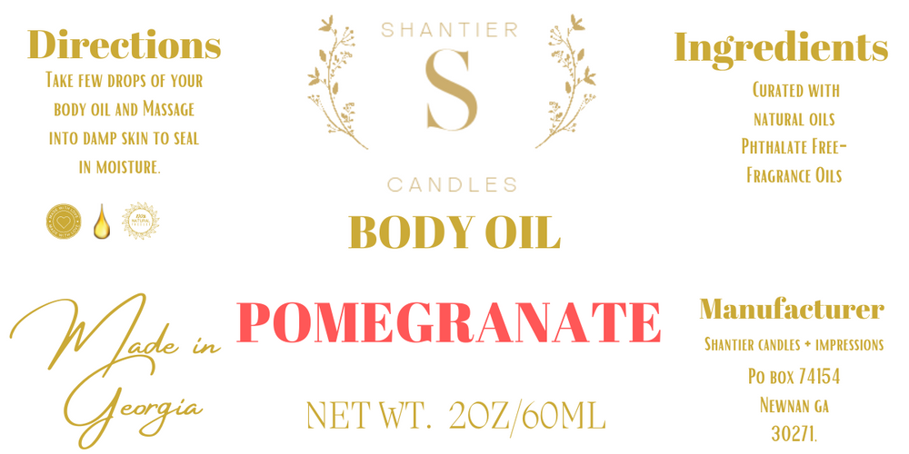 Luxury Pomegranate Body Oil